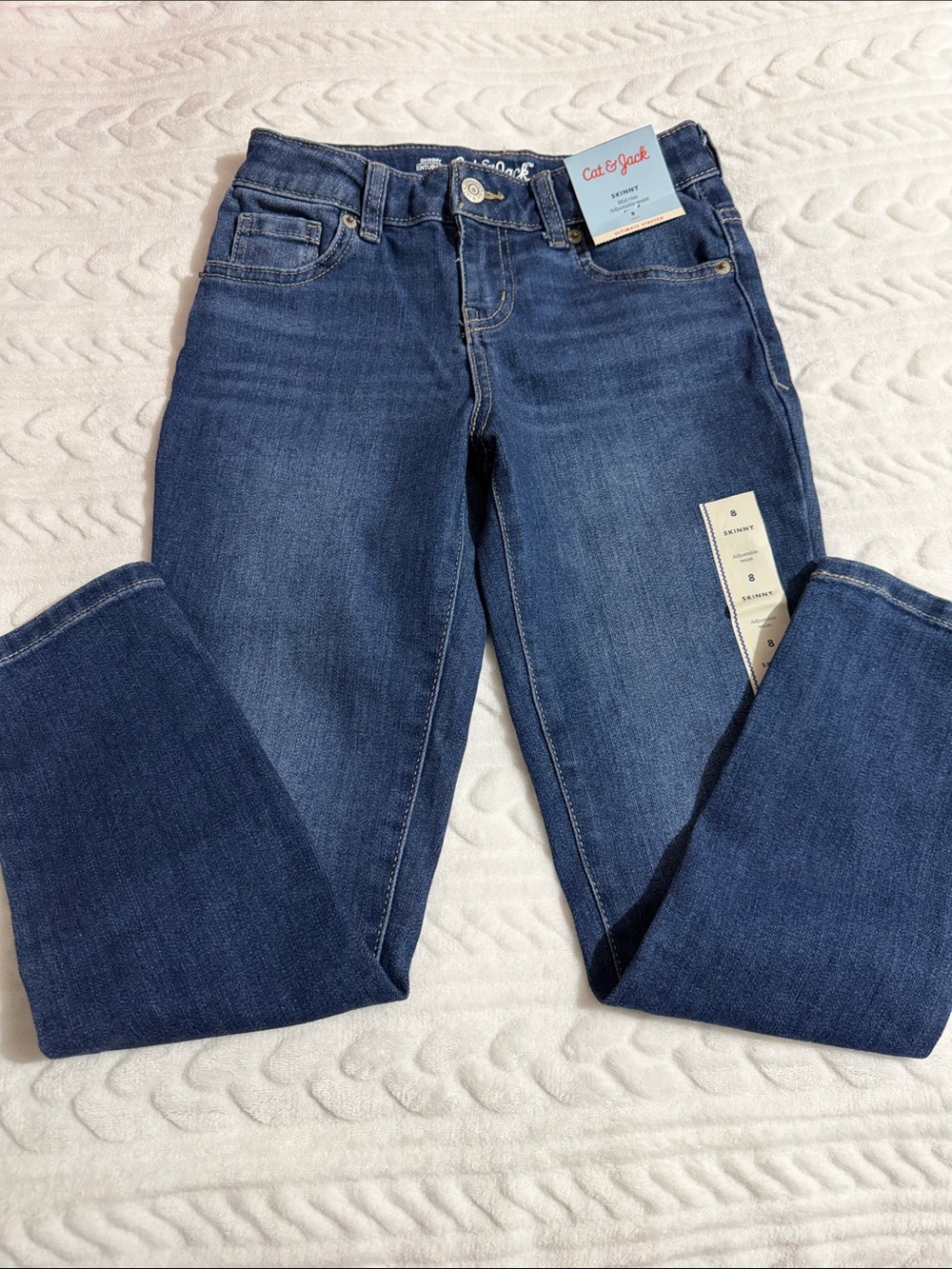 Cat & Jack Girls Skinny Mid-Rise Adjustable Waist Jeans